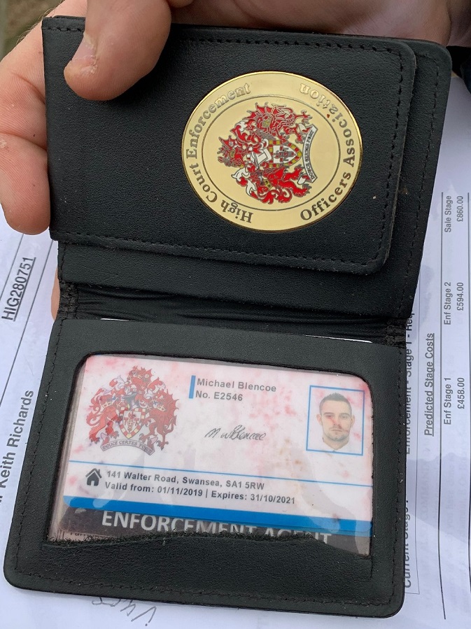 Fake police style badge